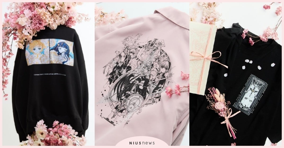 CONVERSE《庫洛魔法使》聯名「透明卡上衣、小櫻知世大學T」開賣,印上魔法陣封印解除