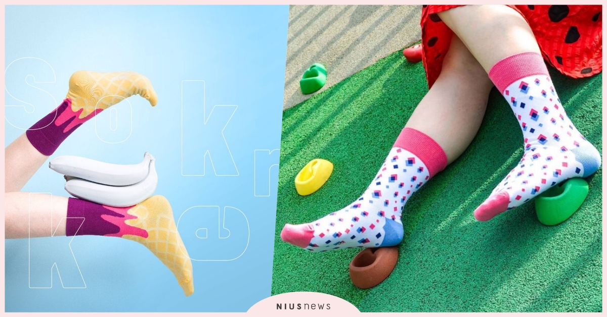 我把甜筒穿在腳上了!「sokker®」文青系少女必敗的會呼吸棉襪♡