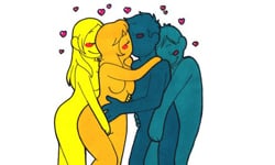 性關係超混亂!人類模擬動物繁殖示意圖